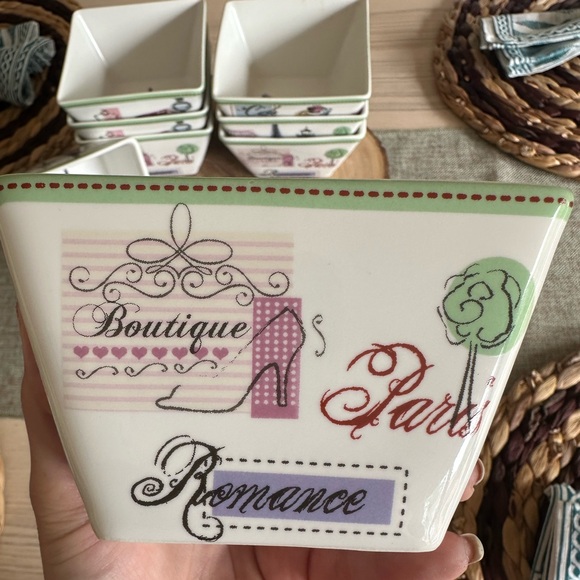 222 Fifth Fine China Appetizer Bowls - set of 8 - Picture 5 of 7